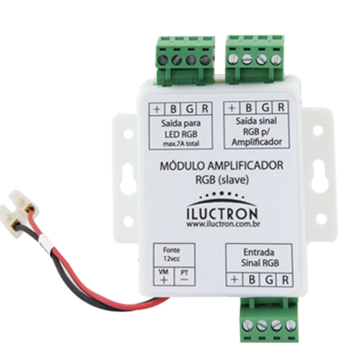 Módulo Amplificador RGB (Acessórios LED) - Iluctron LED Technology