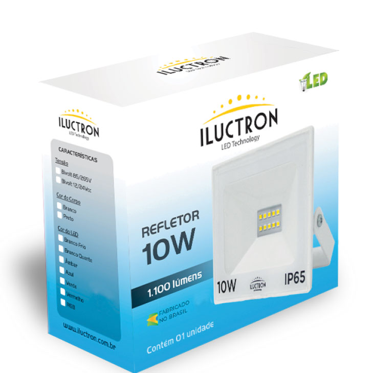 Refletor 10W Economic Line ([Lançamento] Refletor Economic Line 10W) - Iluctron LED Technology